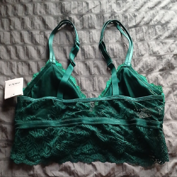 Auden Green Lace Bralette with Adjustable Straps - Picture 4 of 8